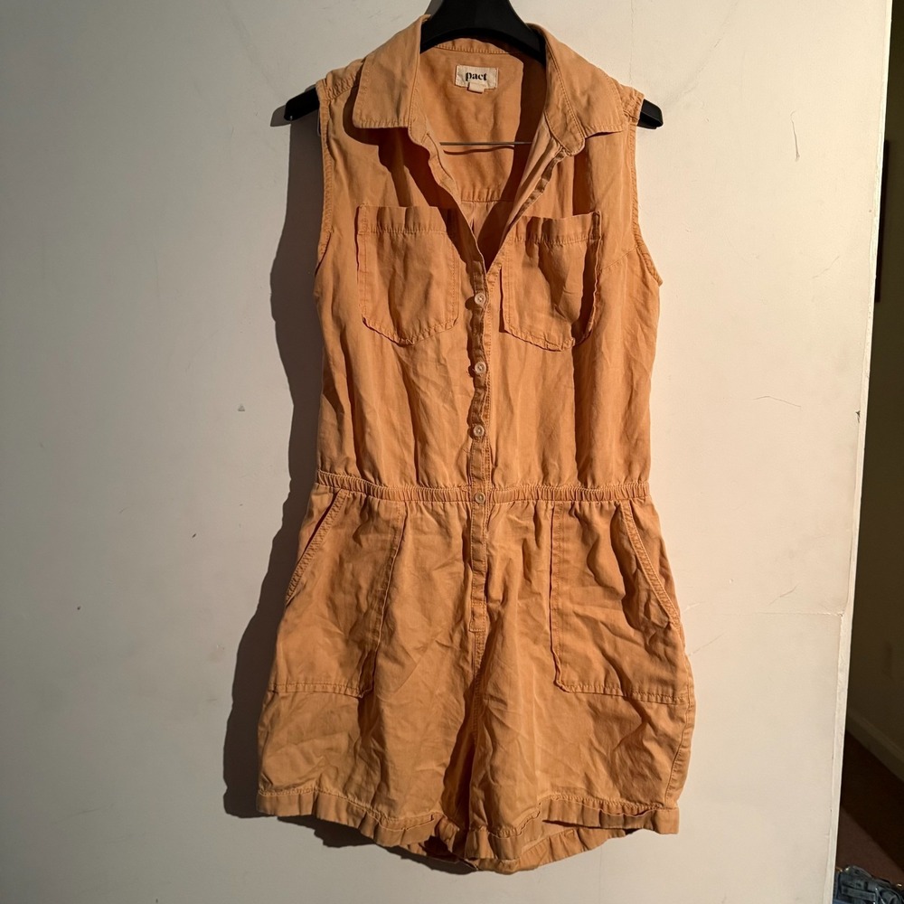 Pact XS Romper Organic Cotton Sleeveless‎